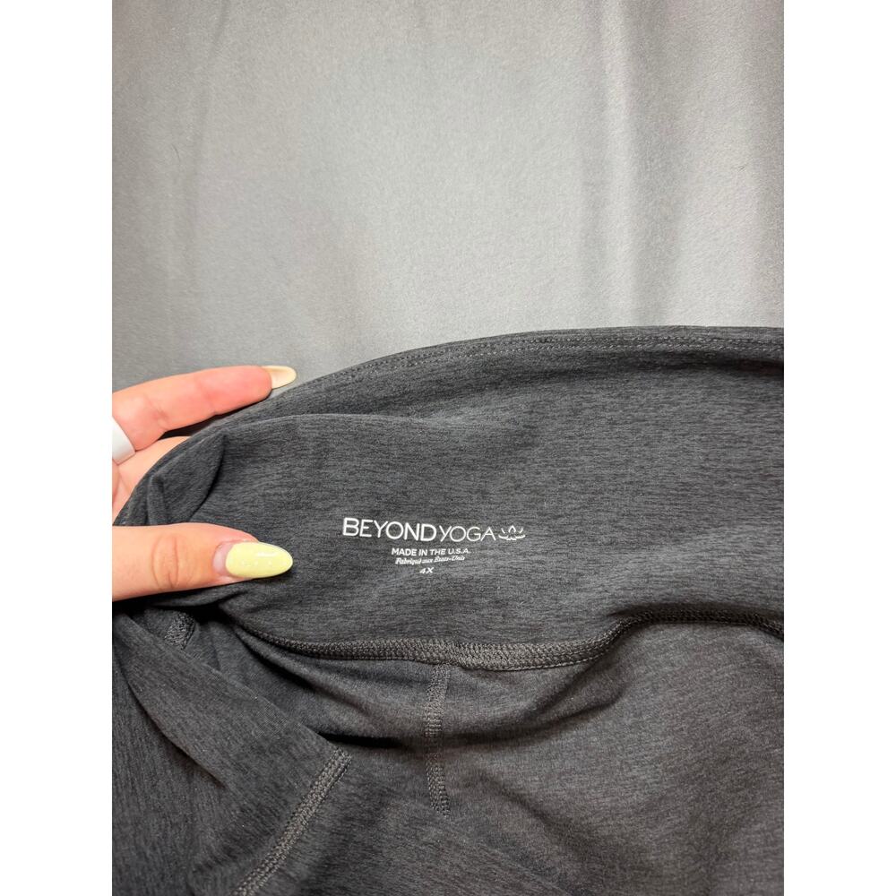 Beyond Yoga Spacedye Out Of Pocket High Waisted Midi Legging 4X Black Charcoal - Picture 6 of 7